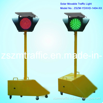 Movable Solar Traffic Light / Traffic Lamp with Four Sides